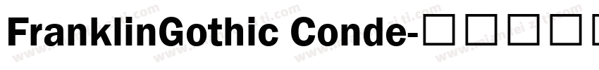 FranklinGothic Conde字体转换